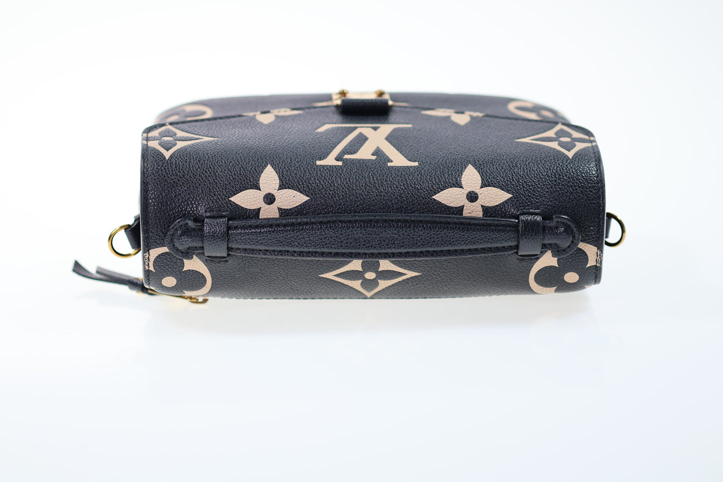 LOUIS VUITTON Pochette Metis Empreinte Bicolor FULLSET Schwarz