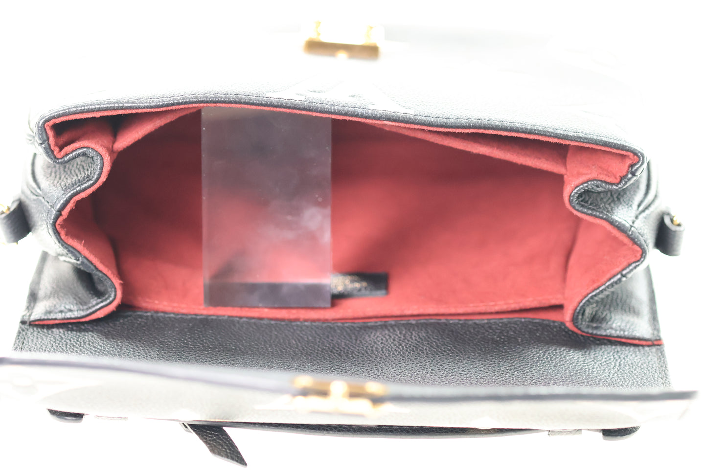 LOUIS VUITTON Pochette Metis Empreinte Bicolor FULLSET Schwarz