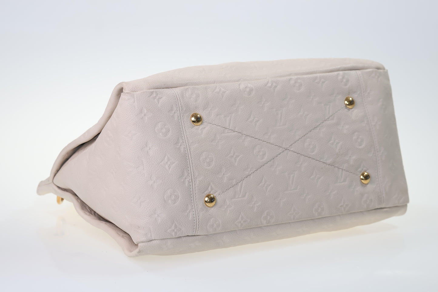 LOUIS VUITTON Artsy MM Monogram Empreinte Cremeweiß