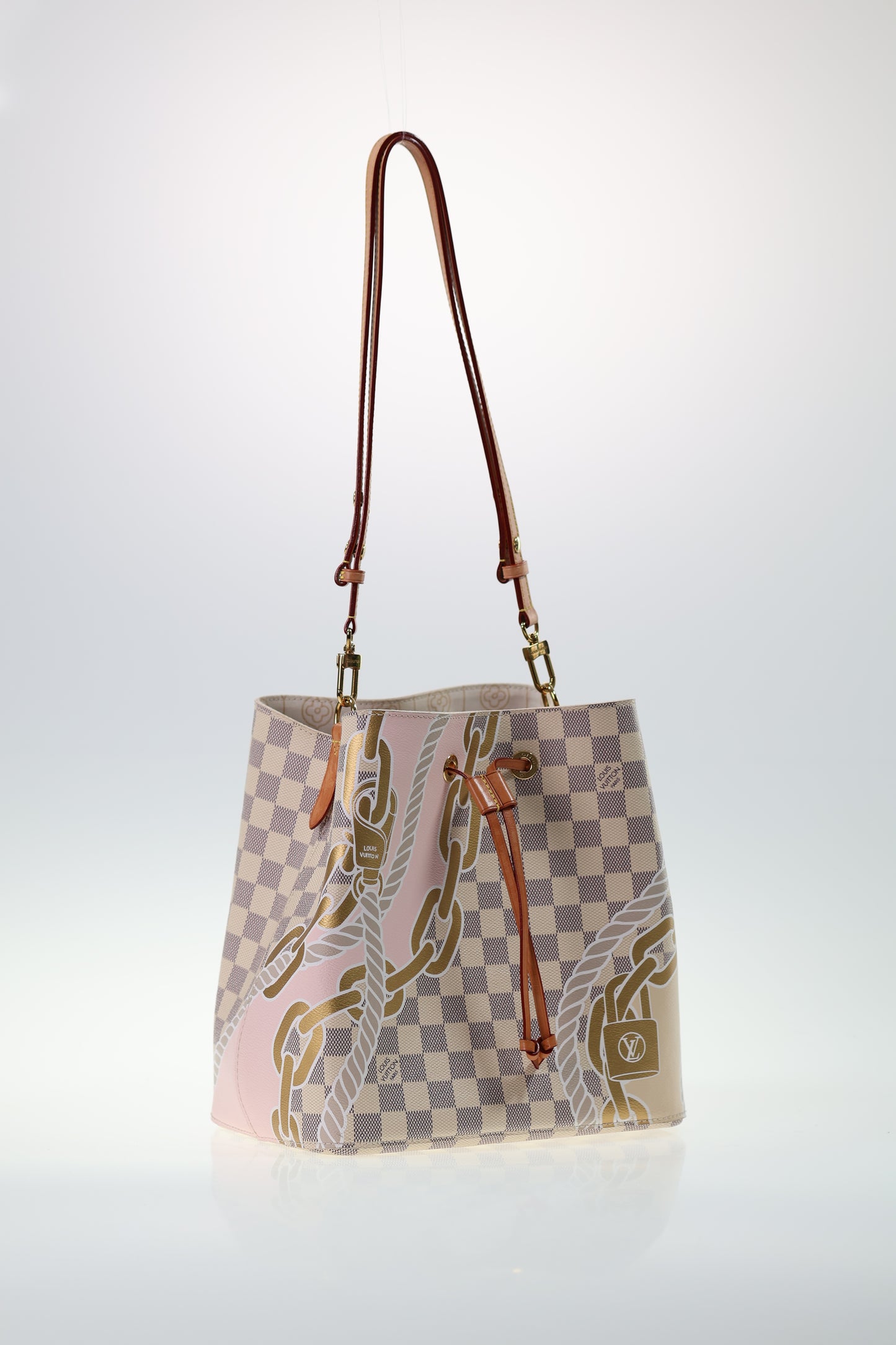 LOUIS VUITTON NEONOE Damier Azur Giallo N40151SET COMPLETO