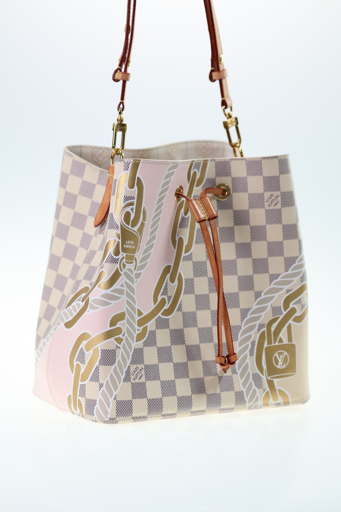 LOUIS VUITTON NEONOE Damier Azur Giallo N40151SET COMPLETO