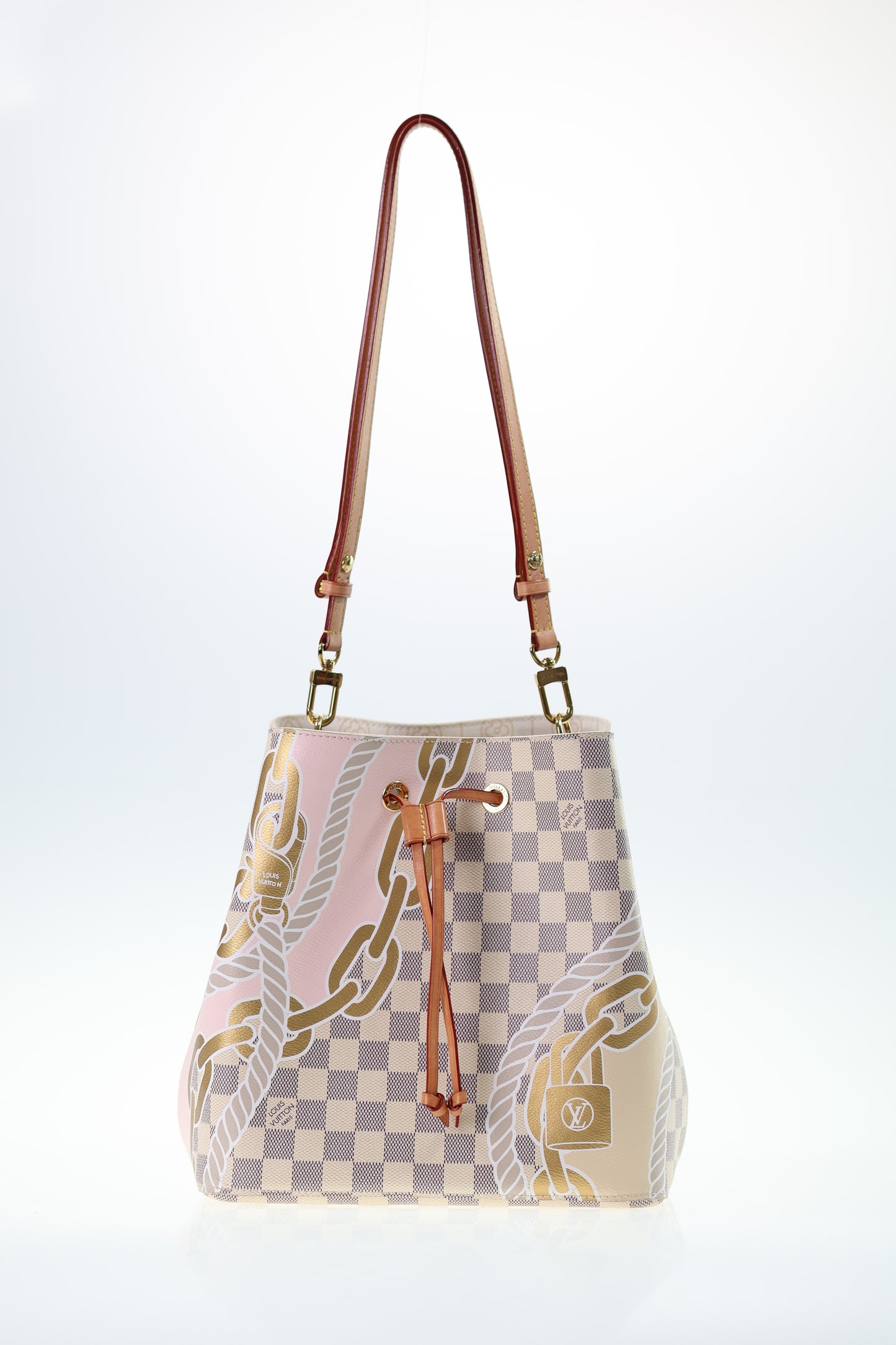 LOUIS VUITTON NEONOE Damier Azur Giallo N40151SET COMPLETO