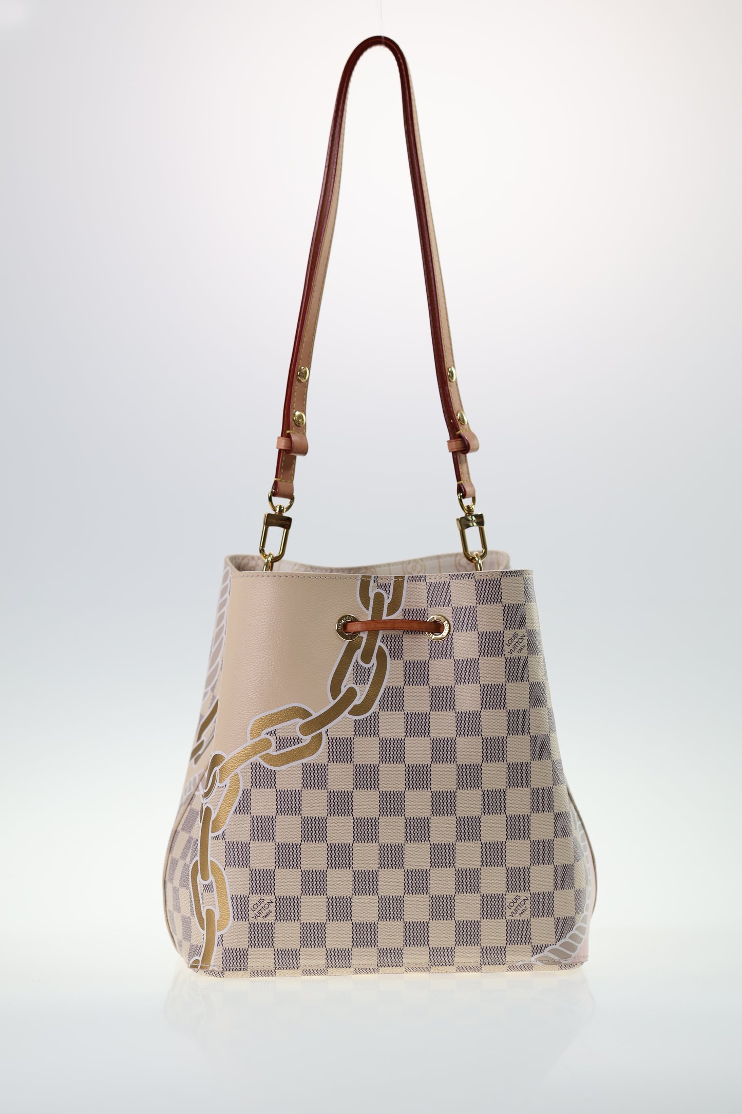 LOUIS VUITTON NEONOE Damier Azur Giallo N40151SET COMPLETO