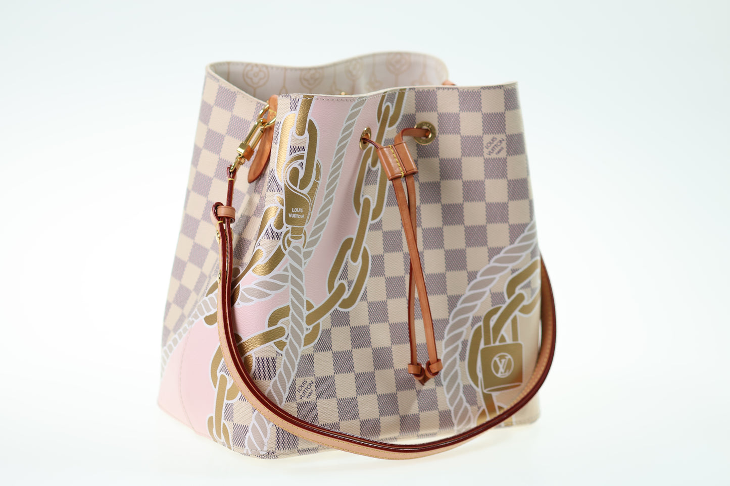 LOUIS VUITTON NEONOE Damier Azur Giallo N40151SET COMPLETO