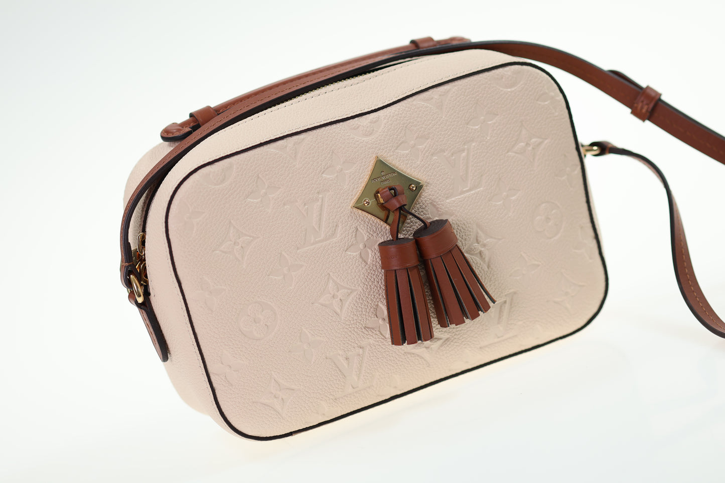 LOUIS VUITTON Saintonge Empreinte Creme Monogram neuwertig