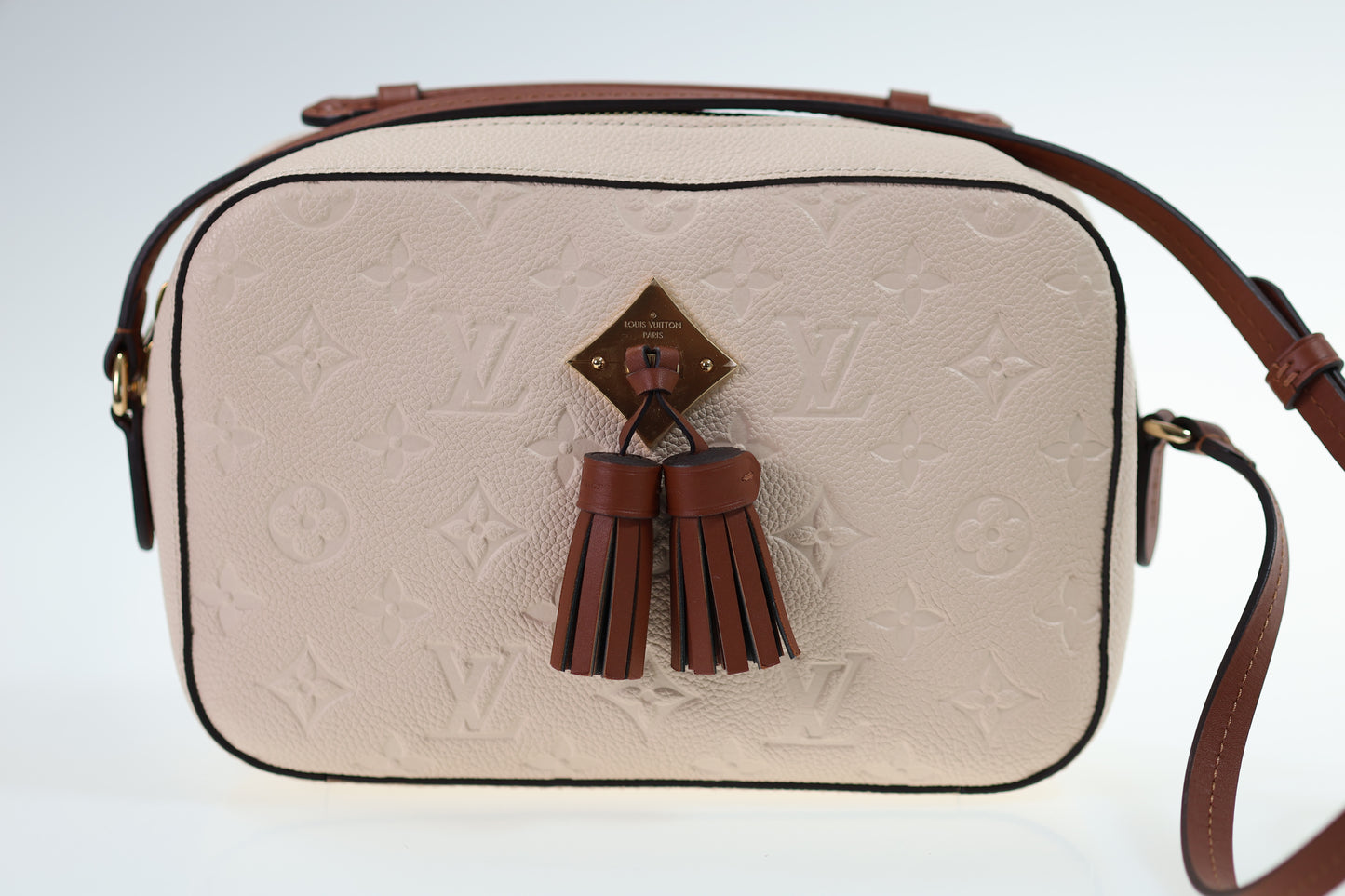 LOUIS VUITTON Saintonge Empreinte Creme Monogram neuwertig