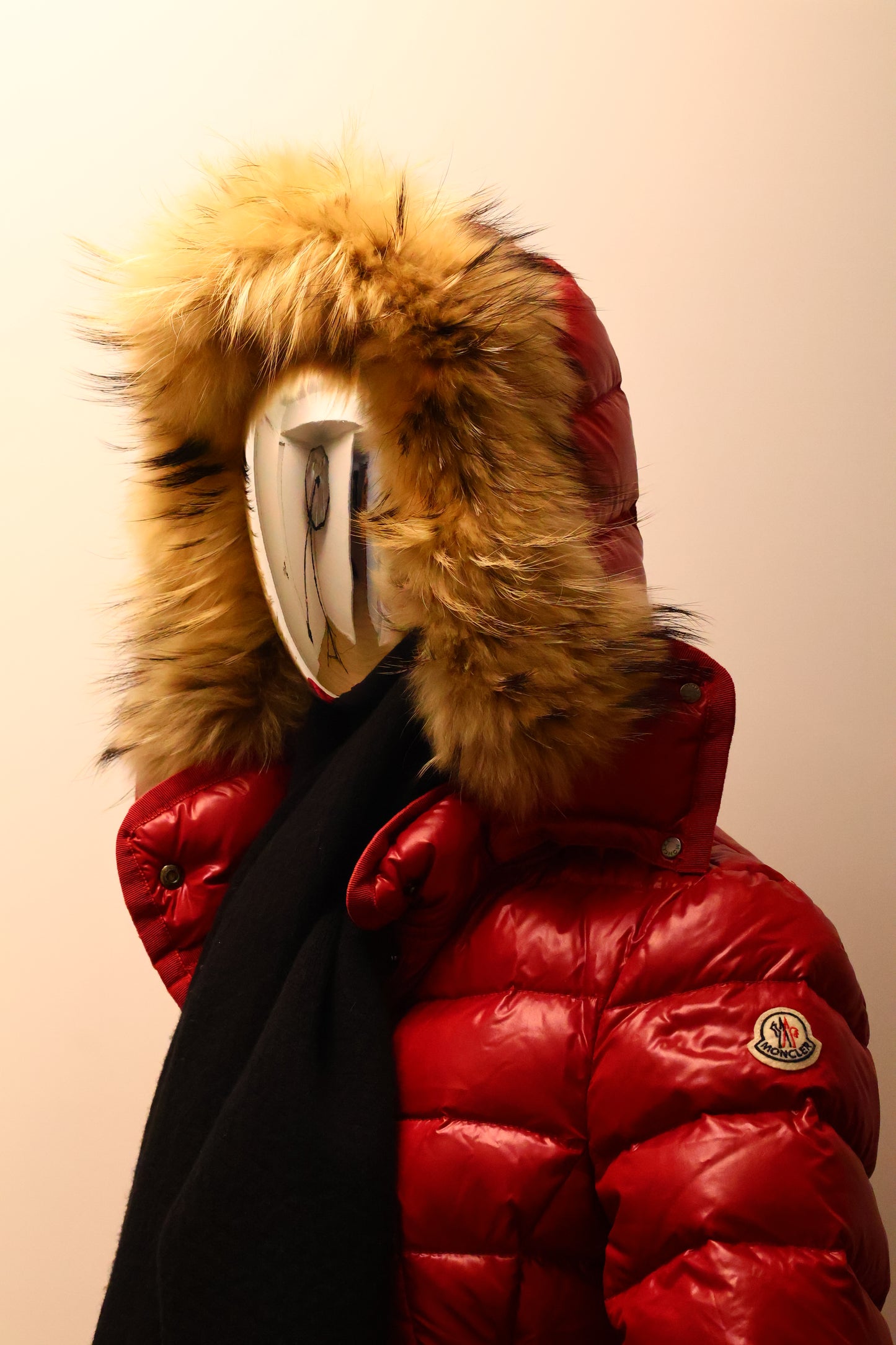 Moncler Armoise Daunenjacke ROT ! Größe 1 Gr. 34,36 bzw. XS/S