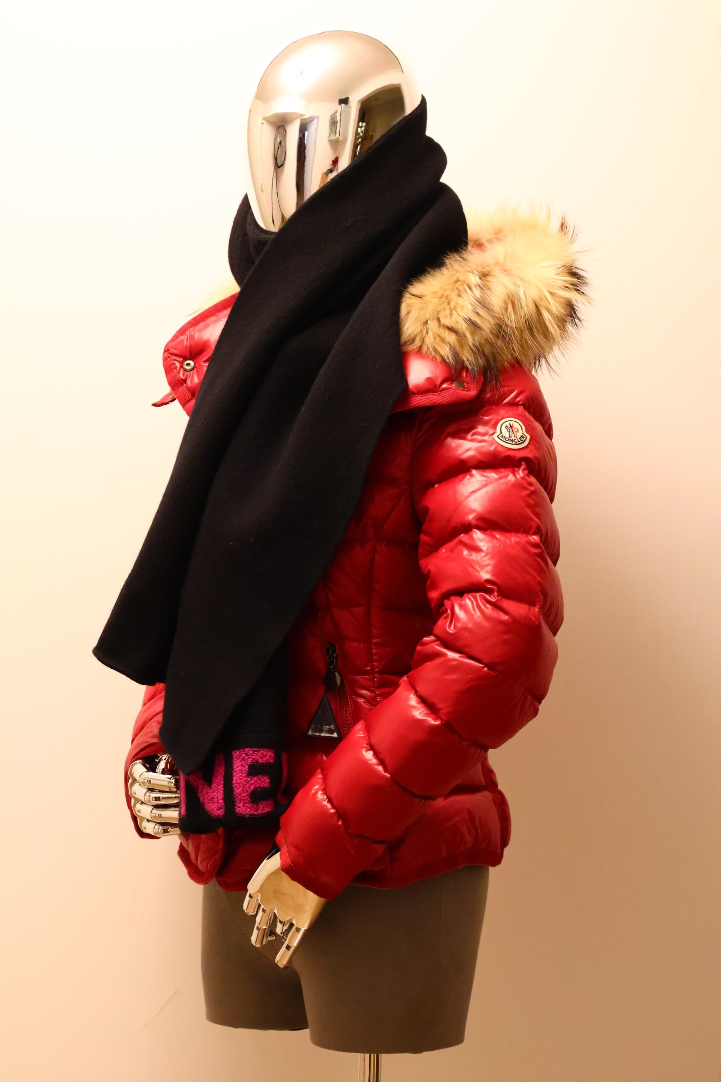 Moncler Armoise Daunenjacke ROT ! Größe 1 Gr. 34,36 bzw. XS/S