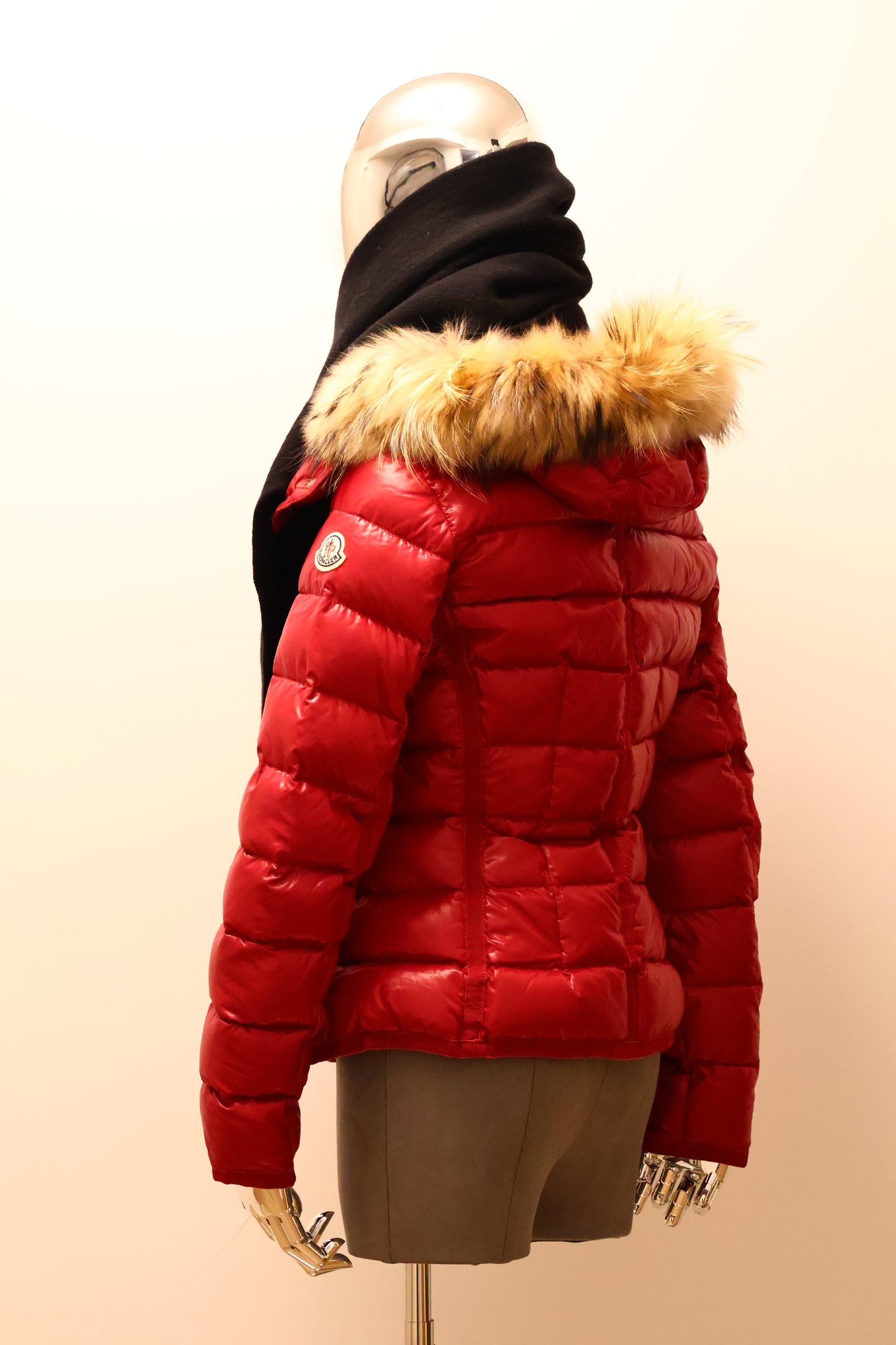 Moncler Armoise Daunenjacke ROT ! Größe 1 Gr. 34,36 bzw. XS/S