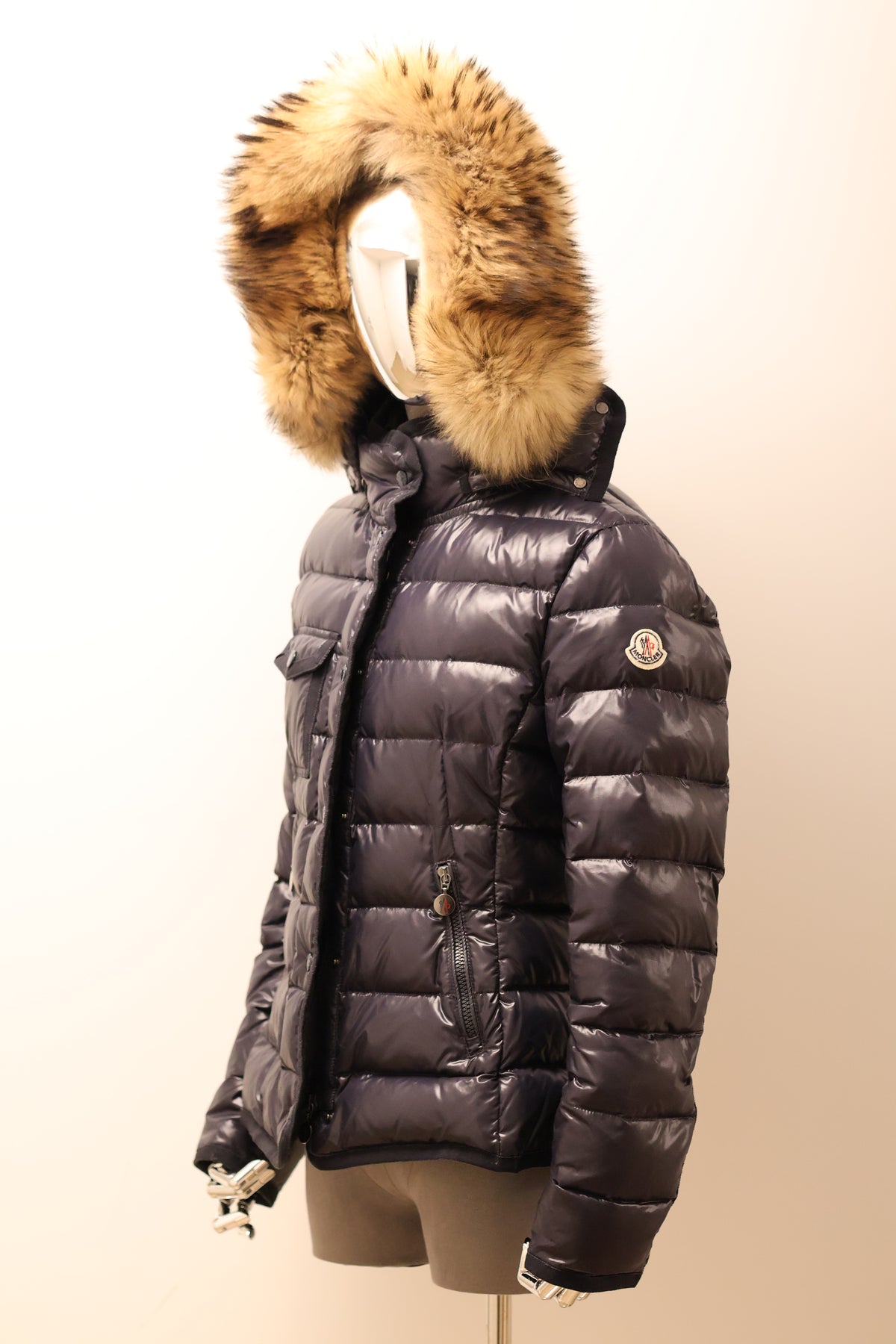 Moncler Armoise Daunenjacke schwarz Größe 3 XXL Pelz - entspr. Gr. 38/40 M