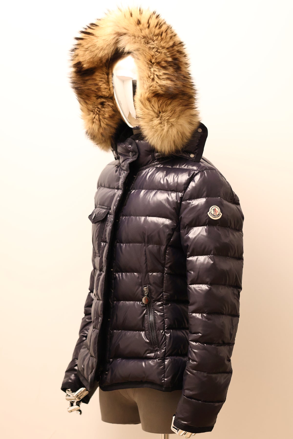 Moncler Armoise Daunenjacke schwarz Größe 3 XXL Pelz - entspr. Gr. 38/40 M