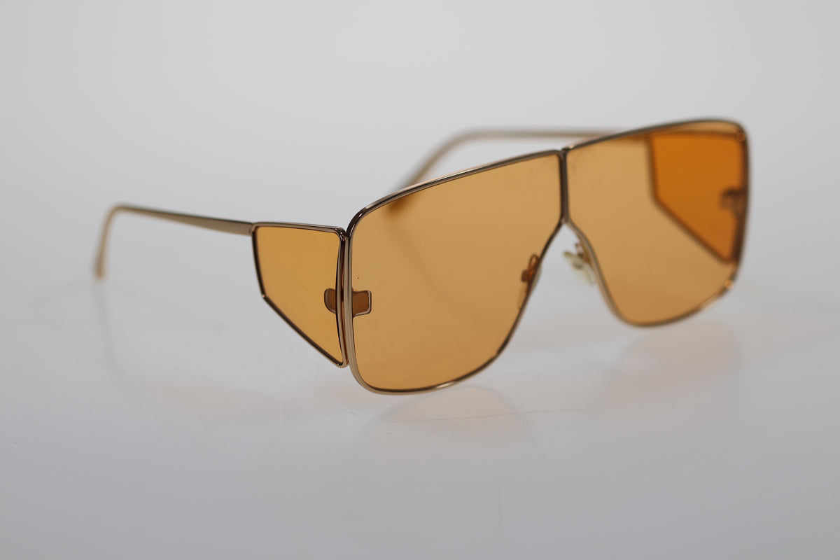 Tom Ford Sonnenbrille Spector FT0708-33E in Gold mit gelben Gläsern