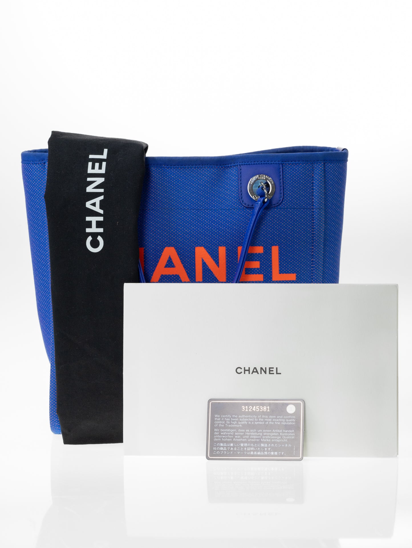 CHANEL DEAUVILLE A66939 Shoppingbag Small Tote Bag