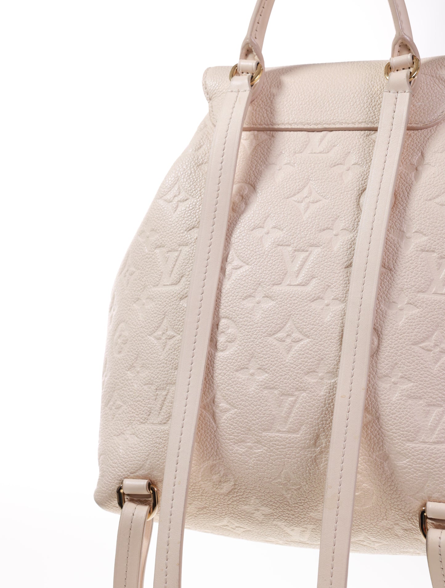 LOUIS VUITTON Montsouris Rucksack Empreinte Creme