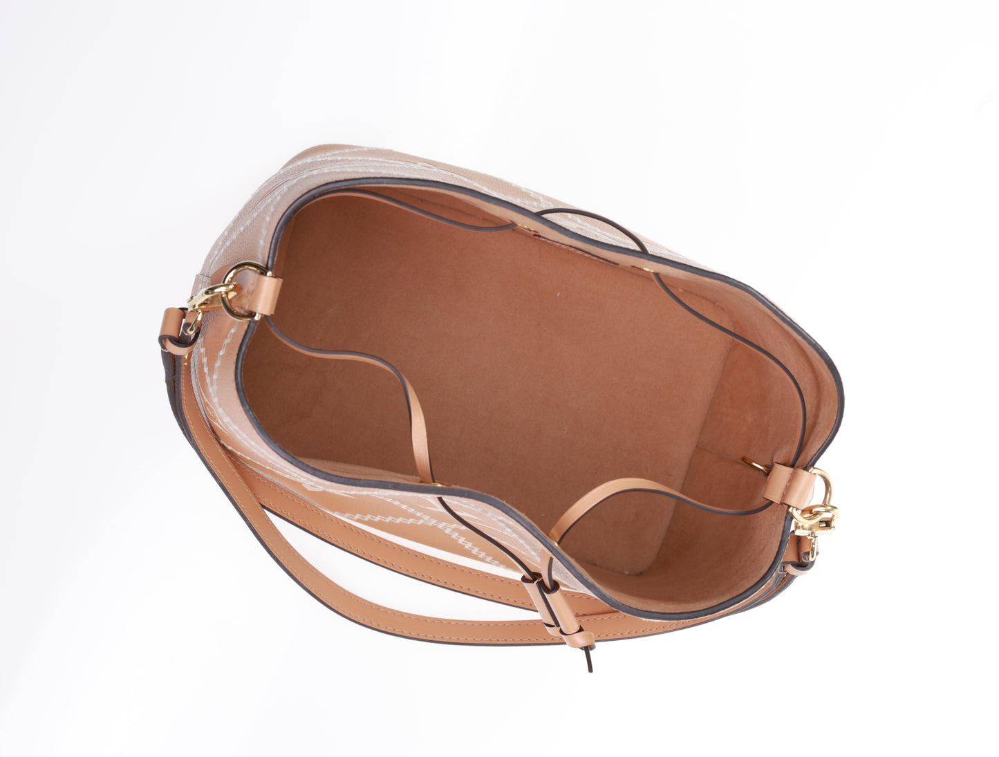 LOUIS VUITTON NEONOE MM Bicolor Arizona M46029 bestickt