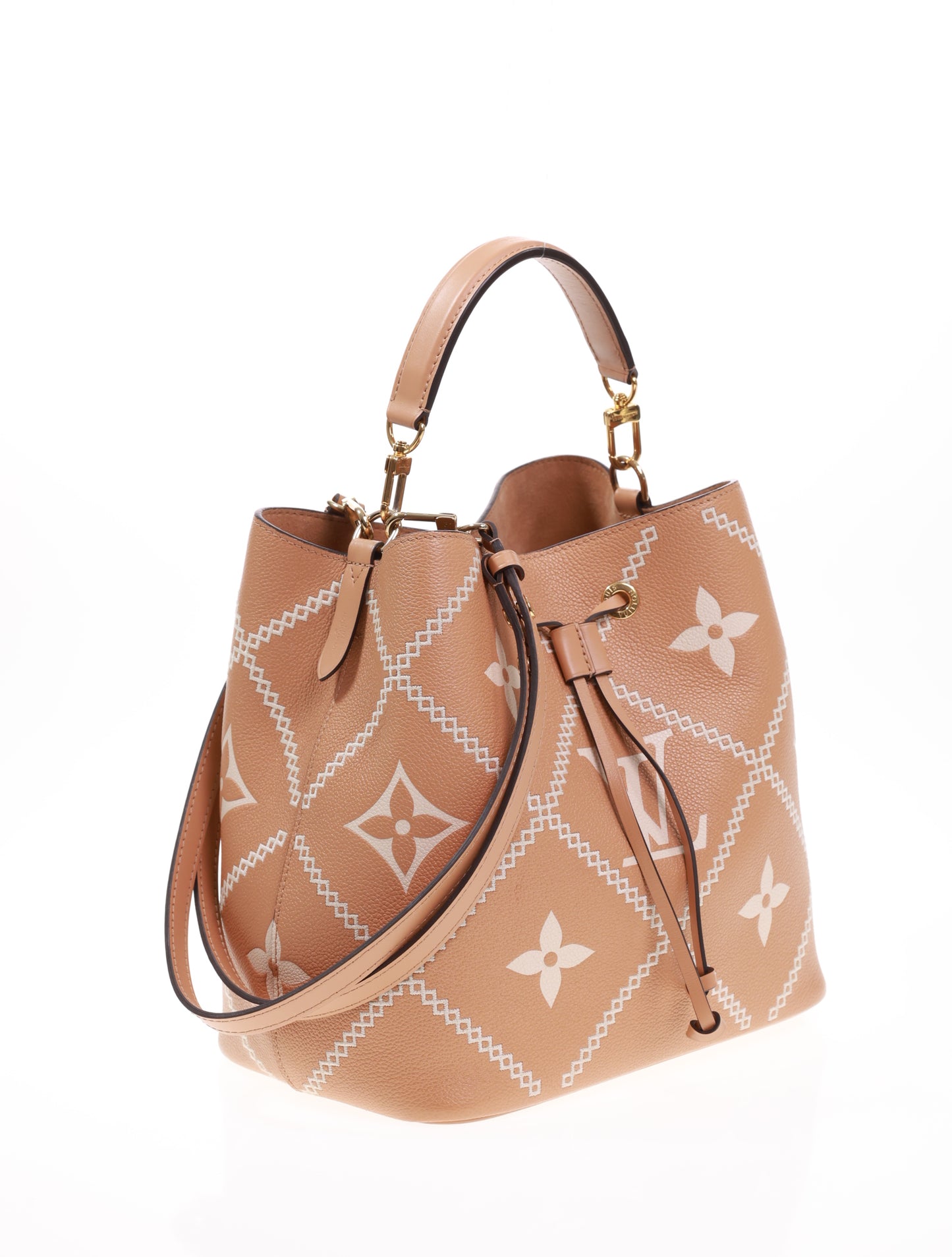 LOUIS VUITTON NEONOE MM Bicolor Arizona M46029 bestickt