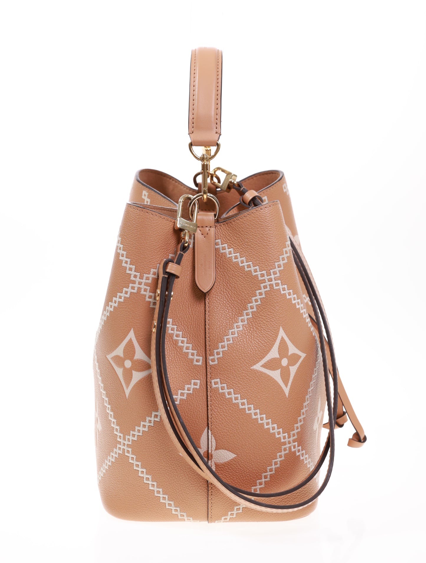 LOUIS VUITTON NEONOE MM Bicolor Arizona M46029 bestickt