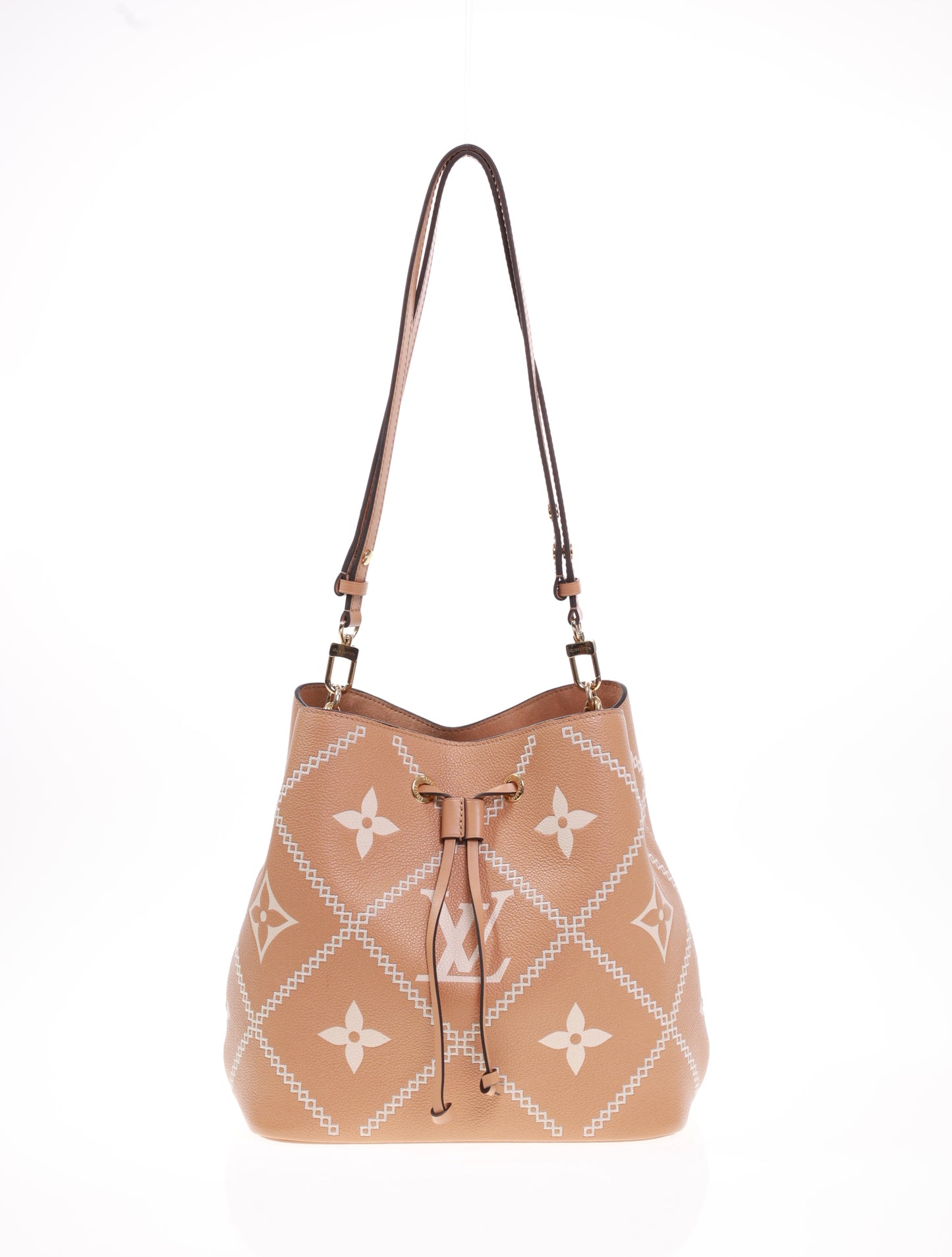 LOUIS VUITTON NEONOE MM Bicolor Arizona M46029 bestickt