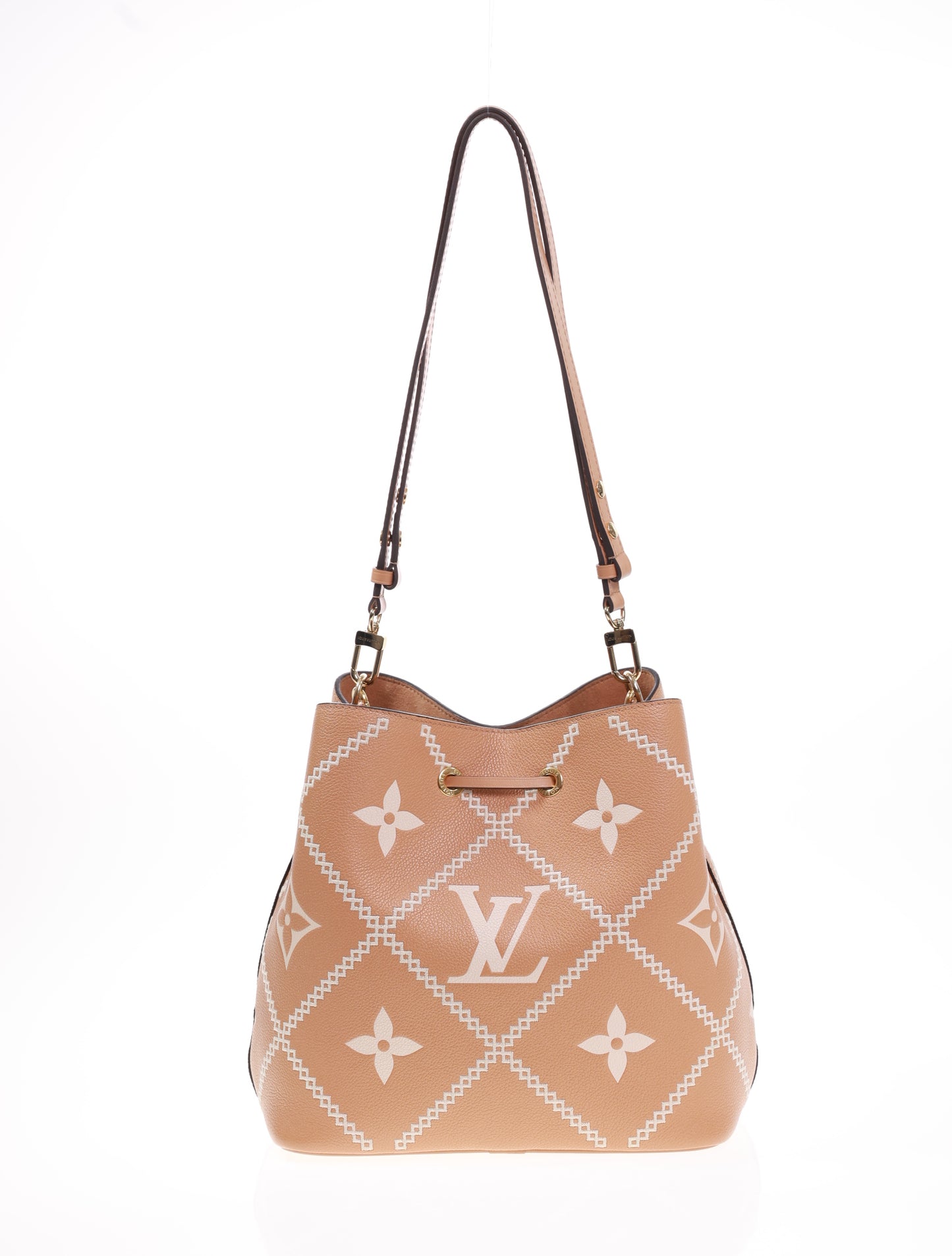 LOUIS VUITTON NEONOE MM Bicolor Arizona M46029 bestickt
