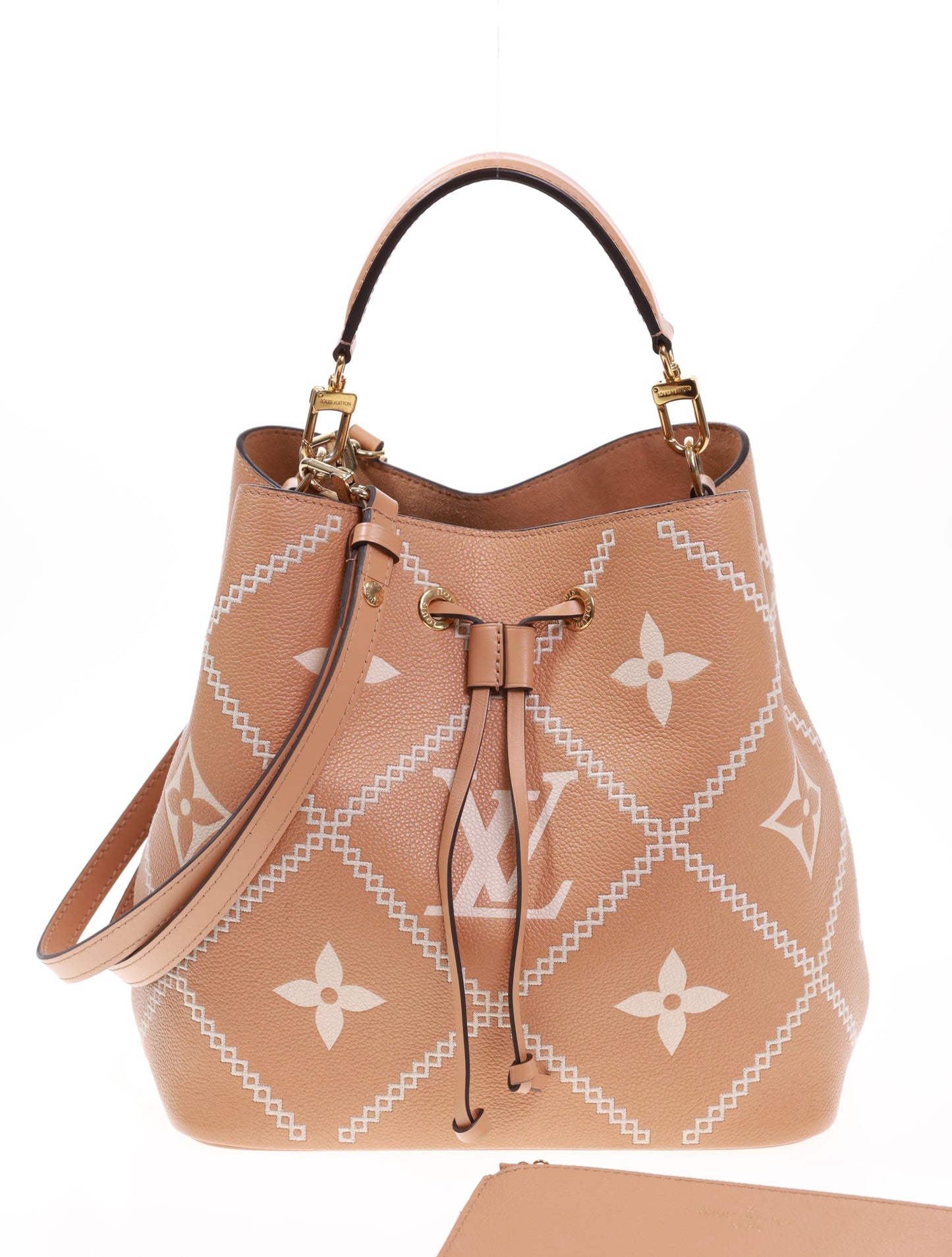 LOUIS VUITTON NEONOE MM Bicolor Arizona M46029 bestickt