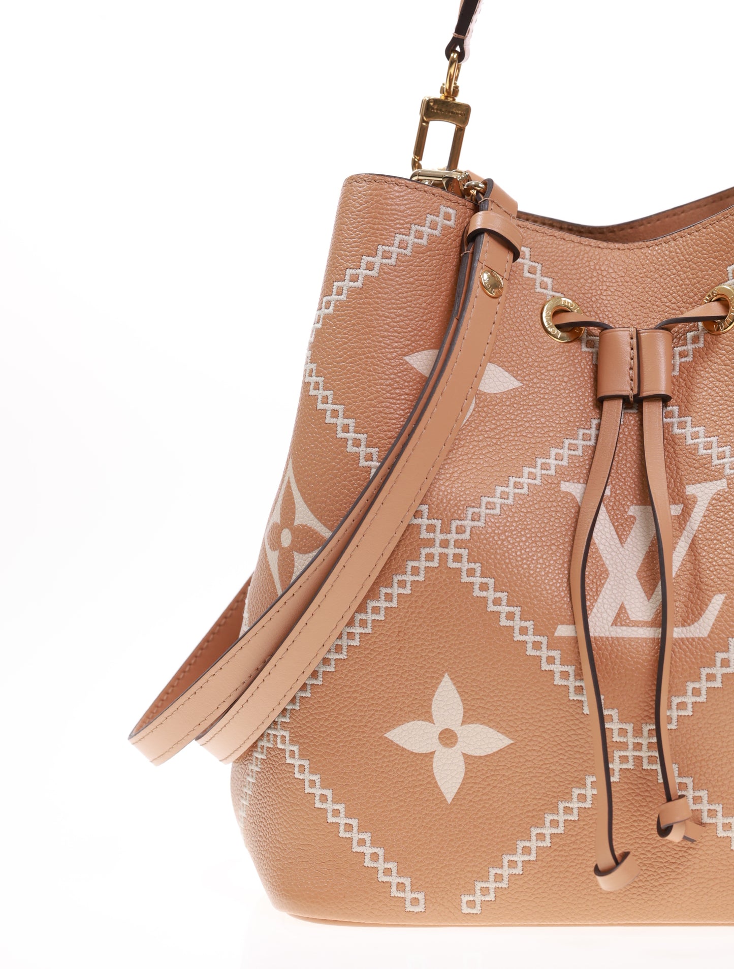 LOUIS VUITTON NEONOE MM Bicolor Arizona M46029 bestickt