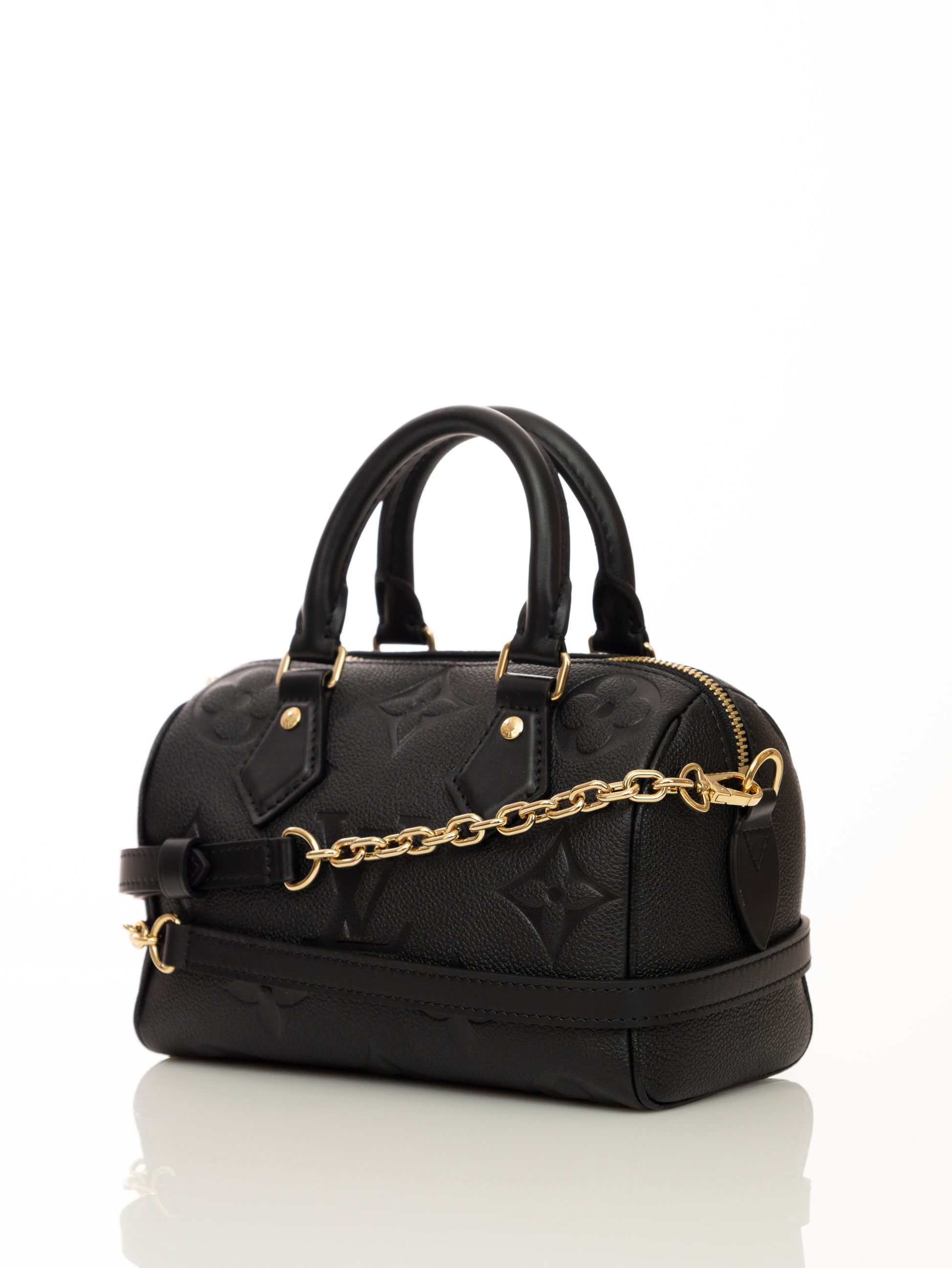 LOUIS VUITTON SPEEDY 20 Bandouliere Empreinte Black M58953 
