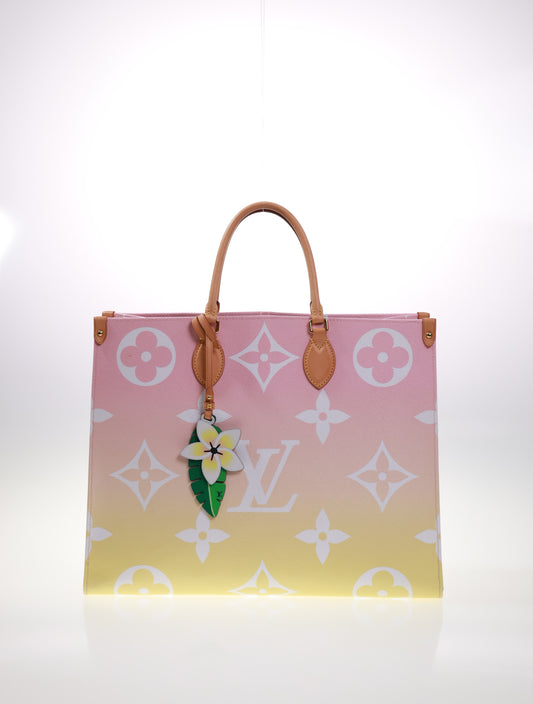 LOUIS VUITTON ONTHEGO GM - NEW - M57869 FULLSET SUMMER POOL Blue Saint Tropez