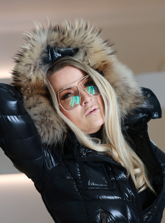 Moncler Armoise Daunenjacke Größe 0 XXL Pelz - Gr. 34 bzw. XS