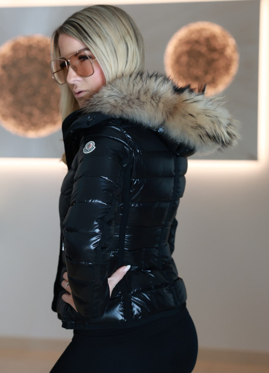 Moncler Armoise Daunenjacke Größe 0 XXL Pelz - Gr. 34 bzw. XS