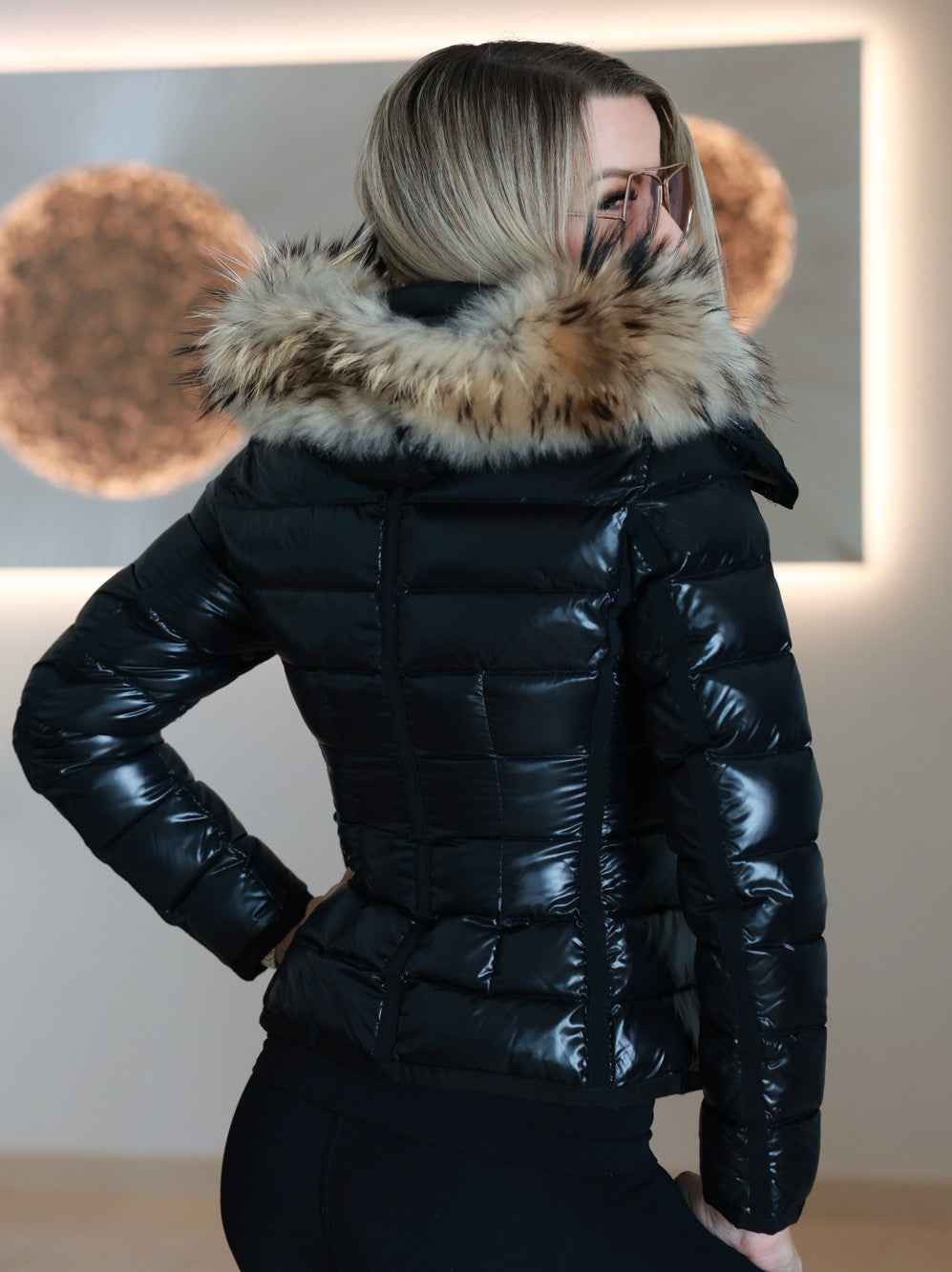 Moncler Armoise Daunenjacke Größe 0 XXL Pelz - Gr. 34 bzw. XS