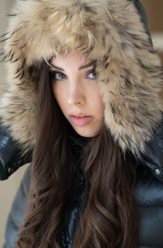 Moncler Armoise Daunenjacke Größe 2 XXL Pelz - Gr. 36/38 bzw. S/M