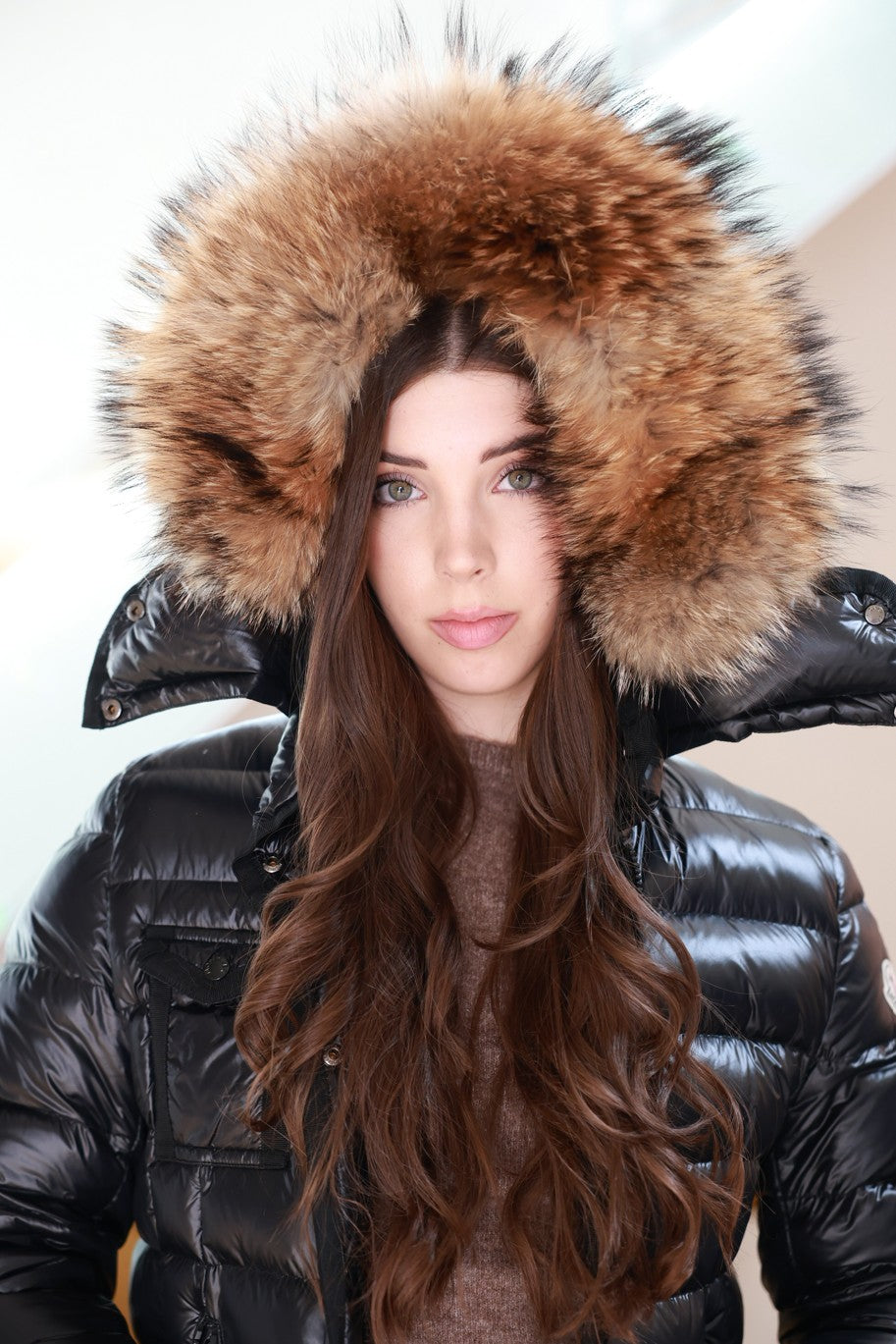 Moncler Armoise Daunenjacke Größe 2 XXL Pelz - Gr. 36/38 bzw. S/M