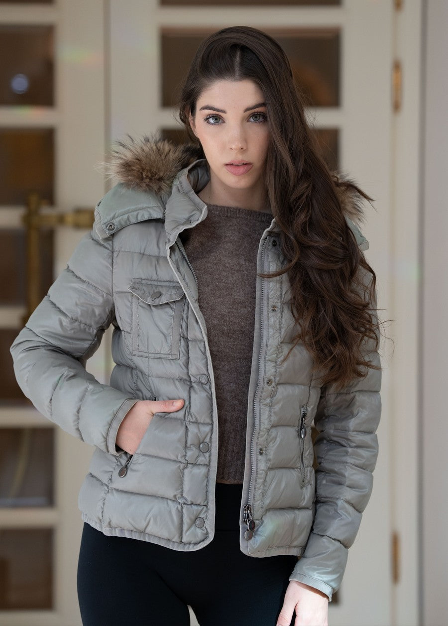 Moncler Armoise Daunenjacke Größe 2 XXL Pelz - Gr. 36/38 bzw. S/M