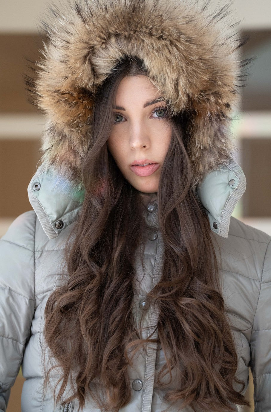 Moncler Armoise Daunenjacke Größe 2 XXL Pelz - Gr. 36/38 bzw. S/M