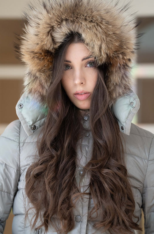 Moncler Armoise Daunenjacke Größe 2 XXL Pelz - Gr. 36/38 bzw. S/M