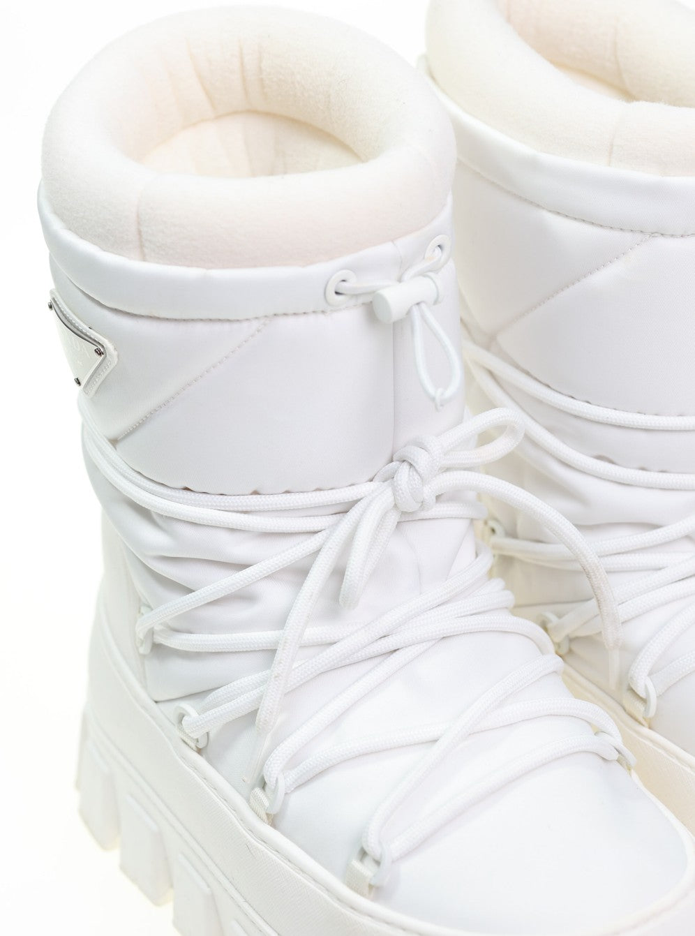 Prada Snowboots Ski Boots Gr. 39/40 weiß Plateau-Absatz