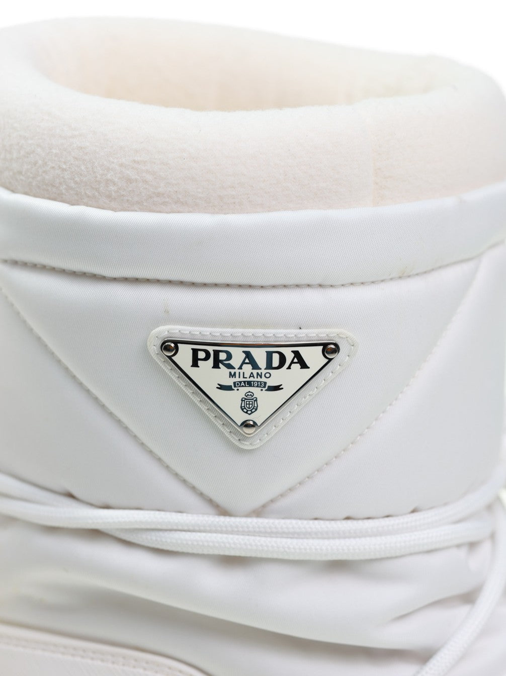 Prada Snowboots Ski Boots Gr. 39/40 weiß Plateau-Absatz