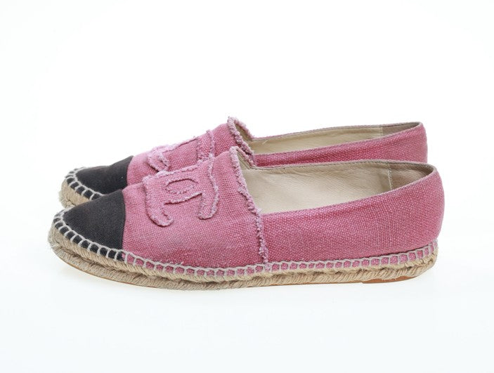 CHANEL ESPADRILLES Gr. 41 CC rose