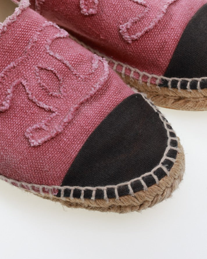 CHANEL ESPADRILLES Gr. 41 CC rose