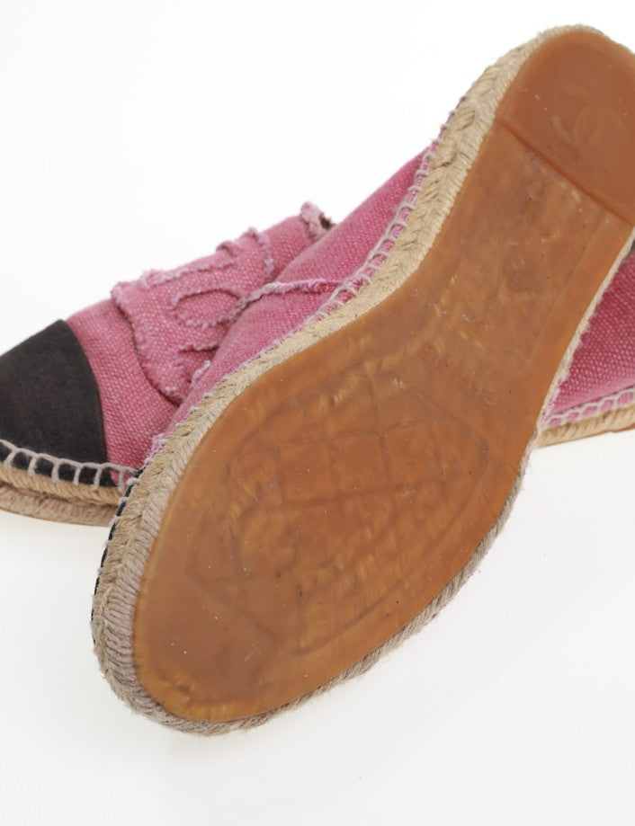CHANEL ESPADRILLES Gr. 41 CC rose