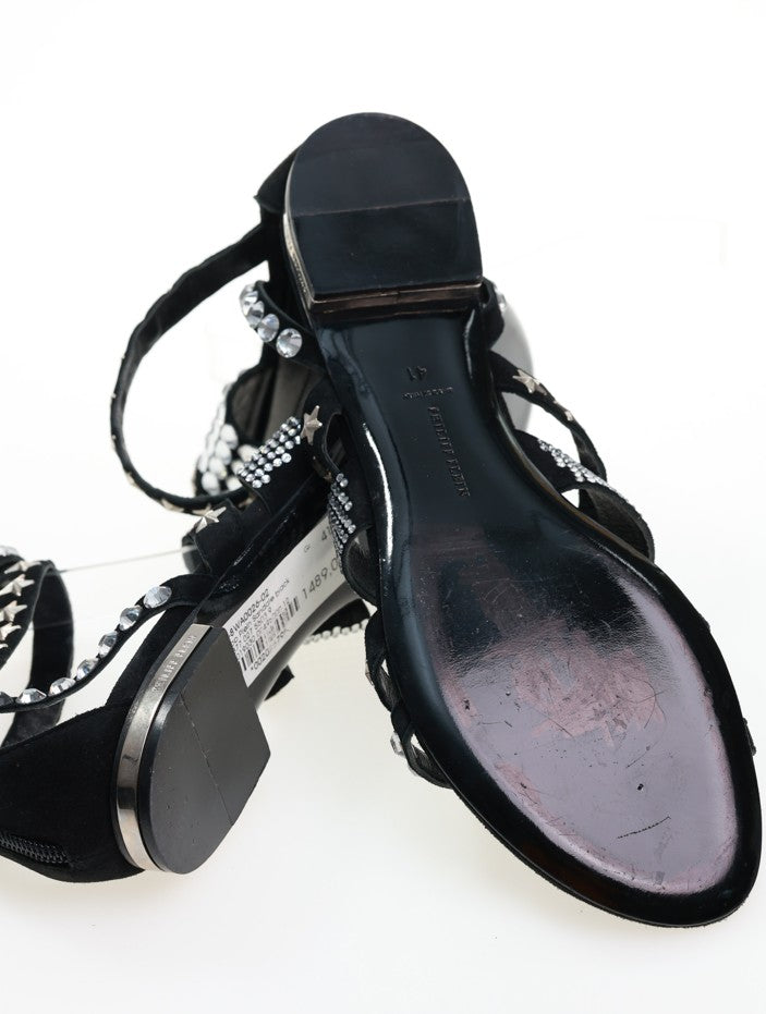 Sandali PHILIPP PLEIN bianchi con strass e rivetti taglia. 40