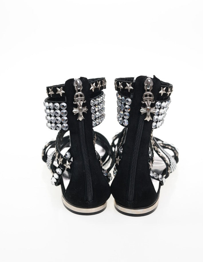 Sandali PHILIPP PLEIN bianchi con strass e rivetti taglia. 40