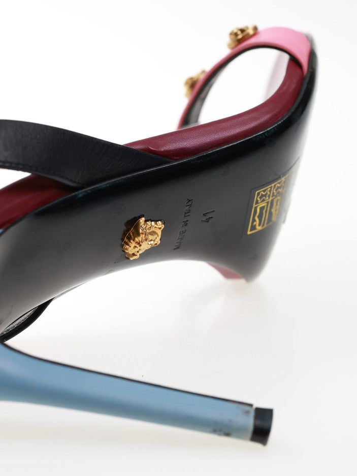 PHILIPP PLEIN sandals white with rhinestones and rivets size. 40