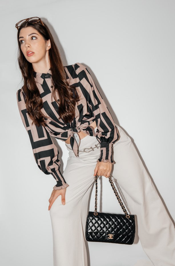 CHANEL Timeless Medium Lamb Black Flap Bag Schwarz Valentine