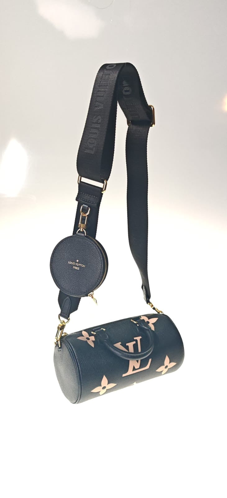 LOUIS VUITTON Papillon BB Monogram Schwarz/Creme Bicolor neuw.