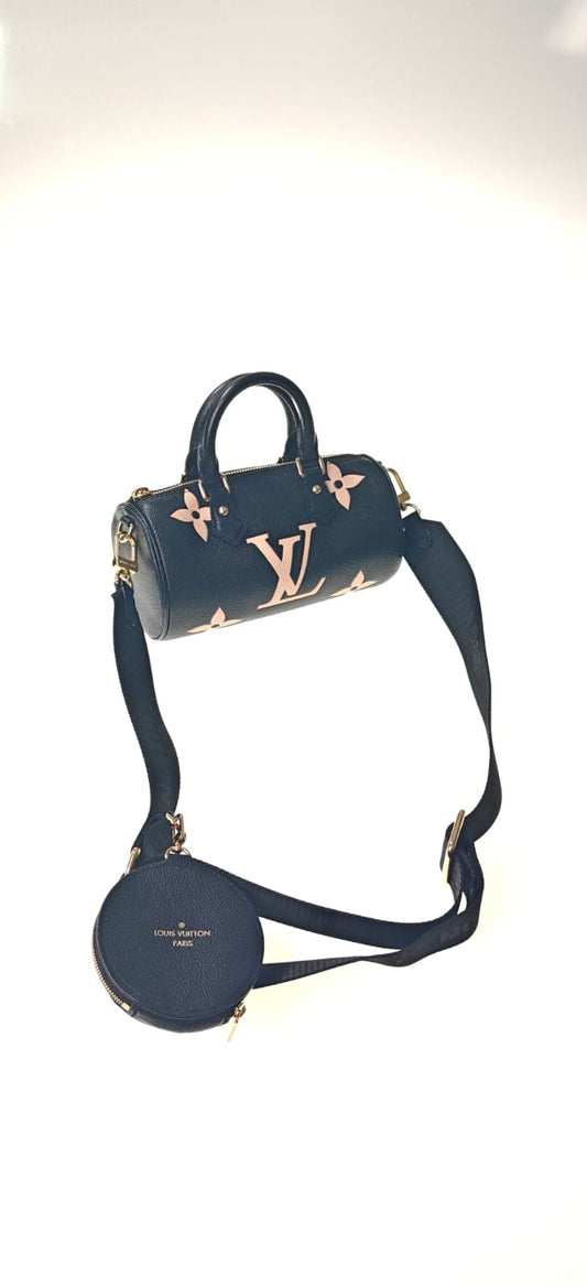 LOUIS VUITTON Papillon BB Monogram Schwarz/Creme Bicolor neuw.