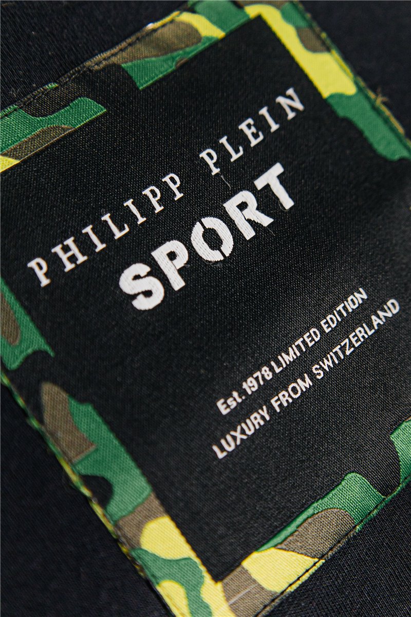 PHILIPP PLEIN Shirt Gr. S Stripe Camouflage