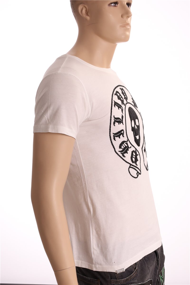 PHILIPP PLEIN shirt size L Skull black beads