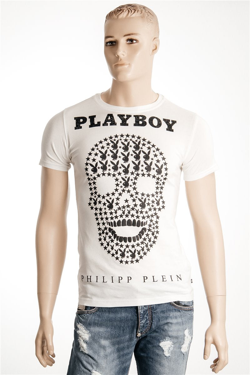 PHILIPP PLEIN Camicia Playboy Taglia teschio Strass M