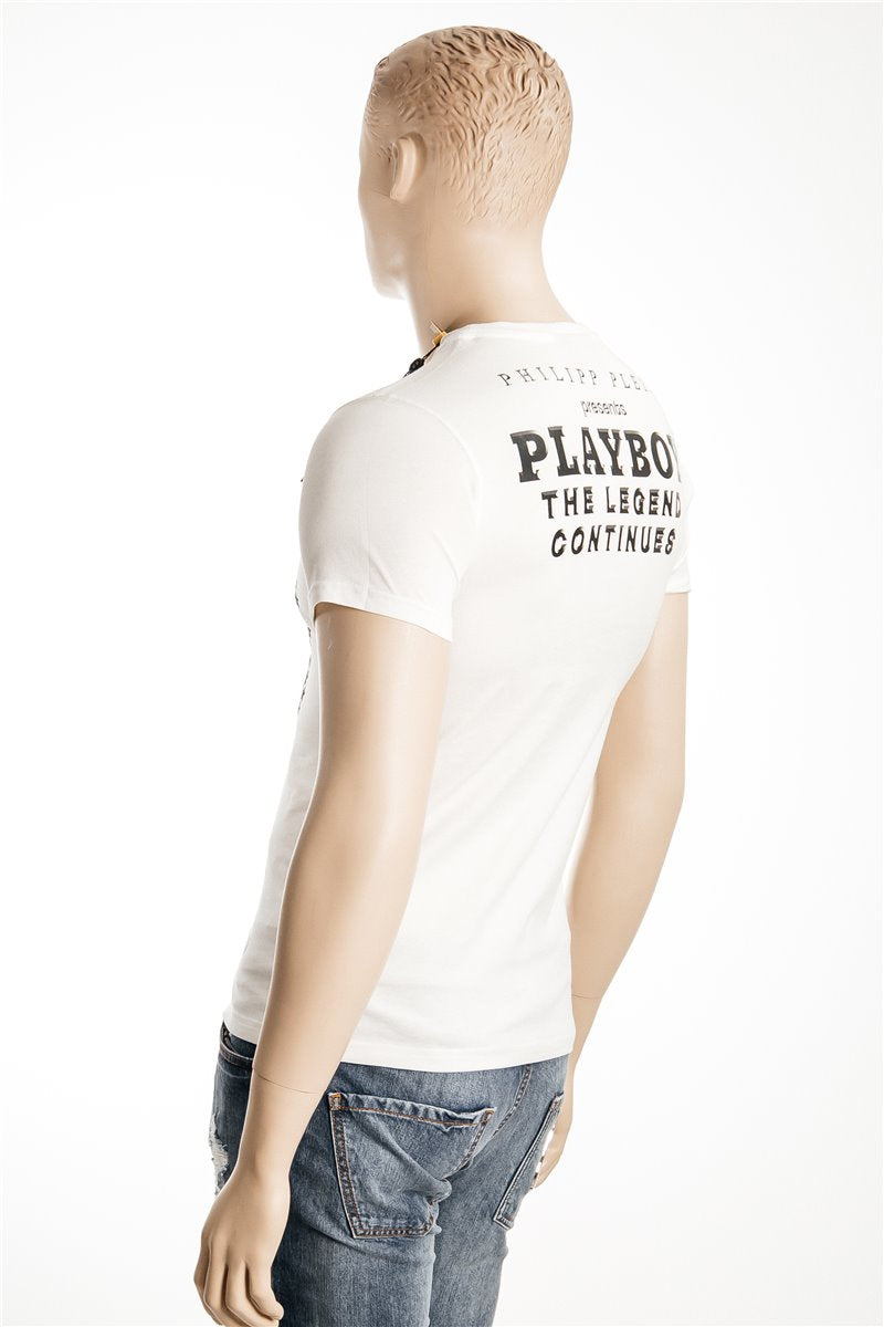 PHILIPP PLEIN Camicia Playboy Taglia teschio Strass M